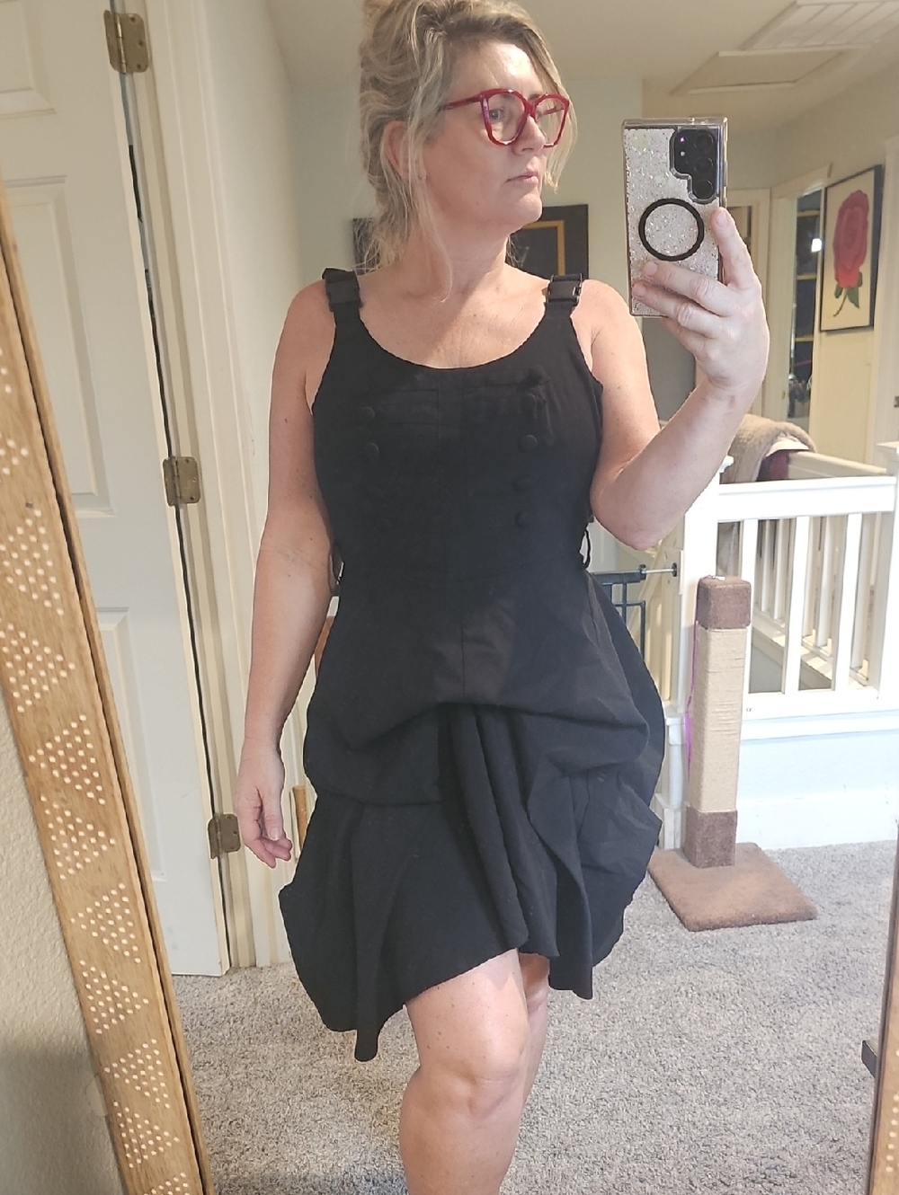 STUNNING Hell Bunny Black Ruffled TIERED Dress